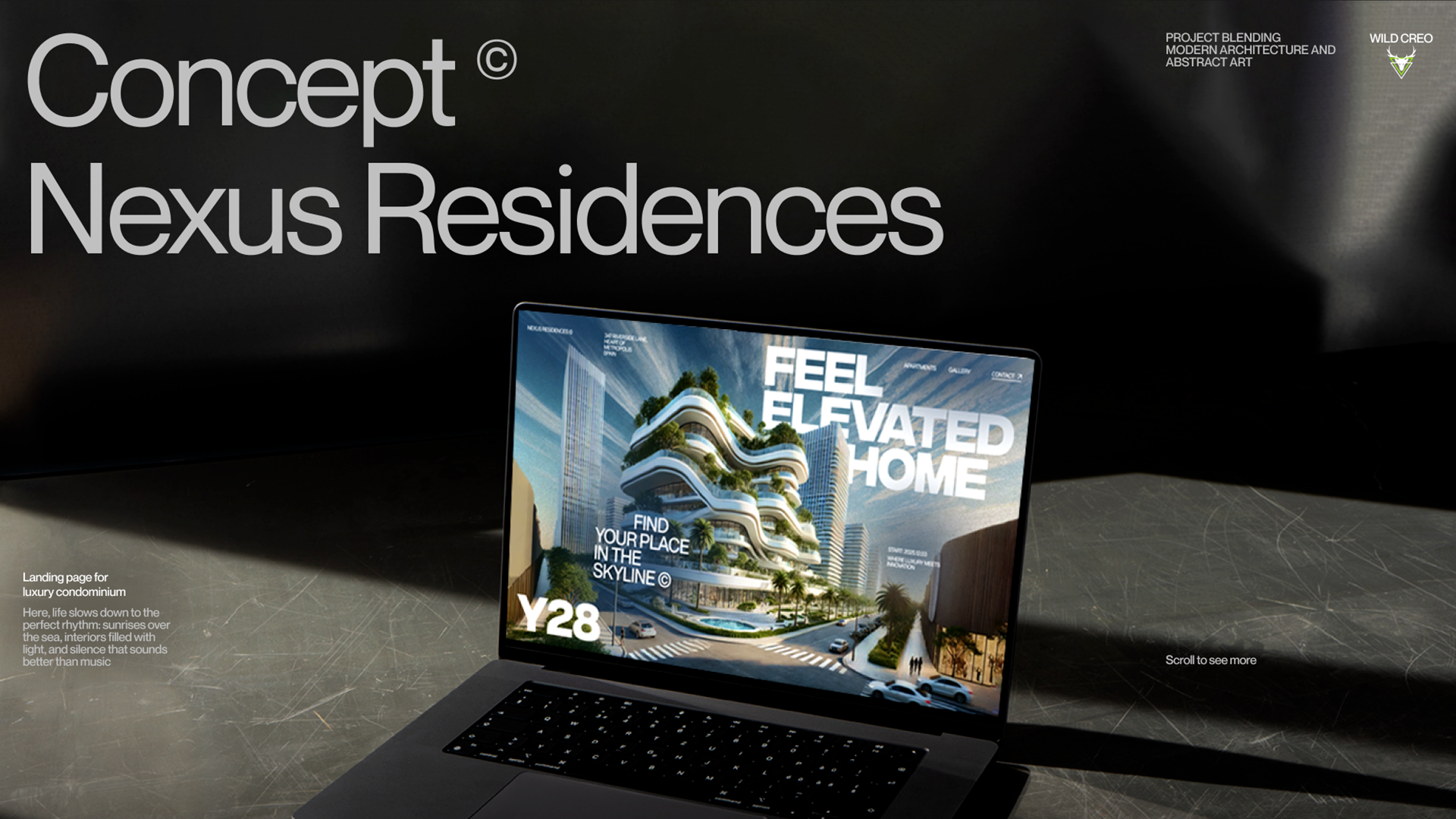 LANDING PAGE FOR A PREMIUM RESIDENTIAL COMPLEX